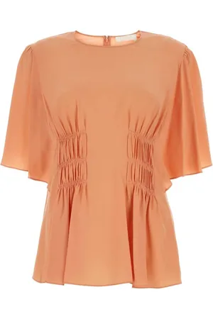Chloé Blusa de seda con mangas murciélago