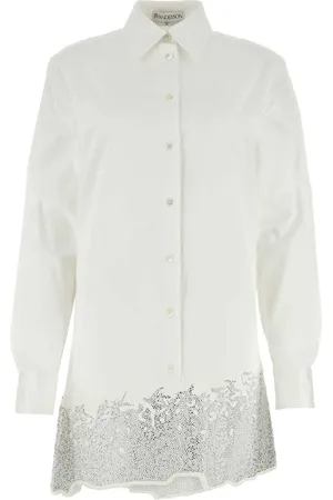 J.W.Anderson Vestido camisero con detalles de cristal