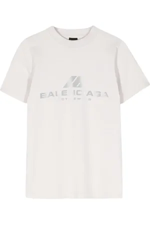 Balenciaga Playera con logo holográfico