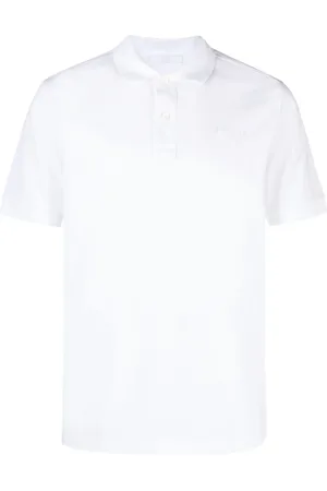 Prada Playera tipo polo con logo triangular