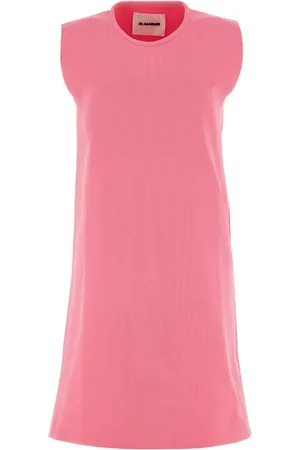 Jil Sander Vestido corto con cuello redondo