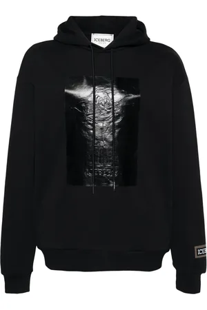 Iceberg Hoodie con logo en relieve