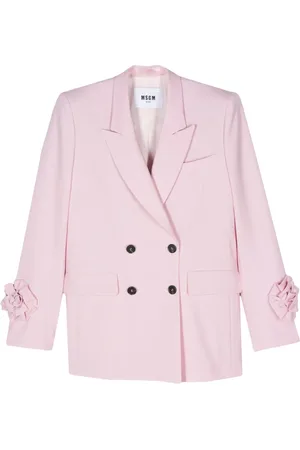 Msgm Blazer con apliques florales