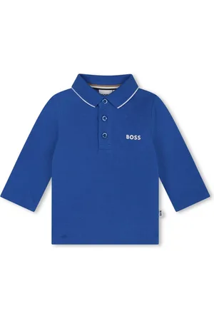 HUGO BOSS Playera tipo polo con logo estampado