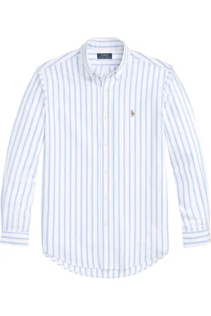 Ralph Lauren Camisa con motivo de rayas y logo bordado