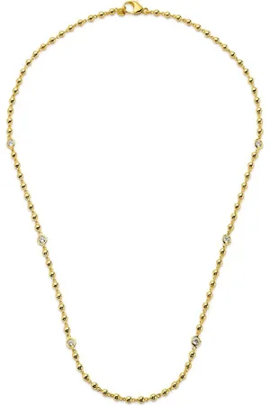 BUDDHA MAMA Collar en oro amarillo de 20kt con diamantes