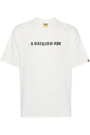 A Bathing Ape Playera con logo estampado
