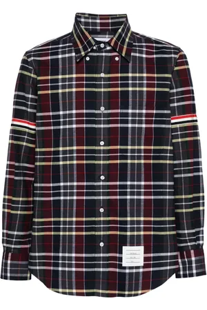 Thom Browne Camisa con estampados de cuadros tartán