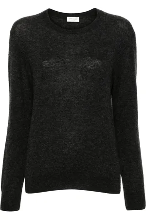 Saint Laurent Suéter con cuello redondo