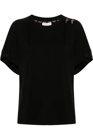 Liu Jo Playera con placa del logo