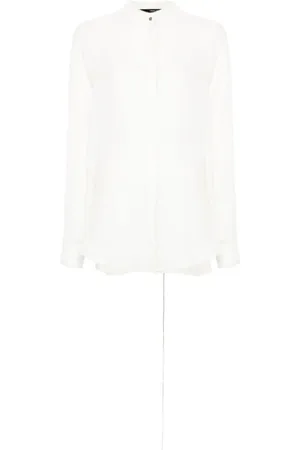 ISABEL BENENATO Blusa de seda bordada