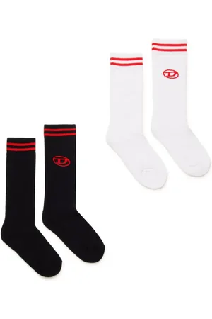 Diesel Set de dos pares de calcetines con logo Oval D