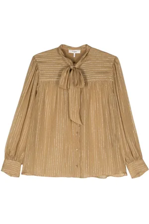 Chloé Blusa de seda de lurex