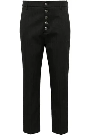 Dondup Pantalones capri con tiro alto
