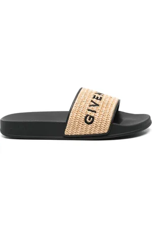 Givenchy Flip flops de rafia con motivo 4G