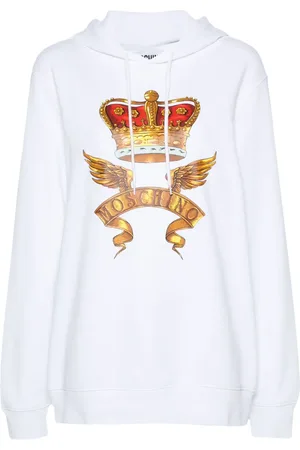 Moschino Hoodie con corona estampada