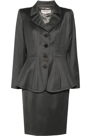 Saint Laurent Traje de falda 1980