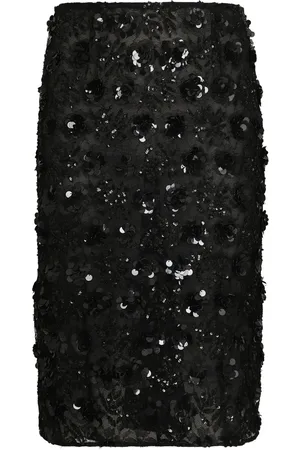 Dolce & Gabbana Falda bordada con lentejuelas