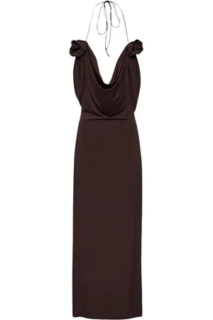 MAGDA BUTRYM Vestido con cuello desbocado