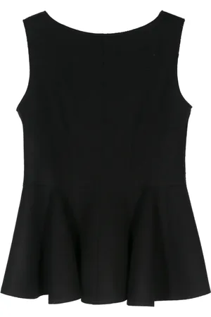 Lanvin Top con cuello redondo