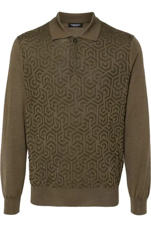 Stefano Ricci Playera tipo polo con motivo en jacquard