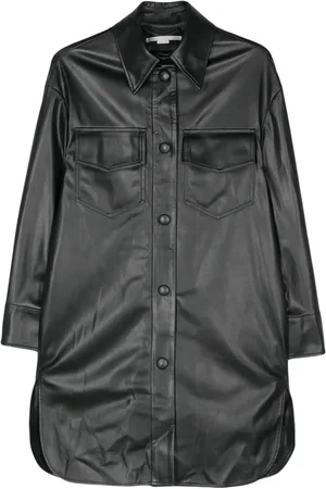 Stella McCartney Sobrecamisa de piel artificial