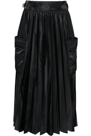 SACAI Falda midi con diseño plisado