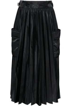 SACAI Falda midi con diseño plisado