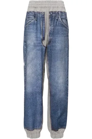 pushBUTTON Pants con estampado de mezclilla
