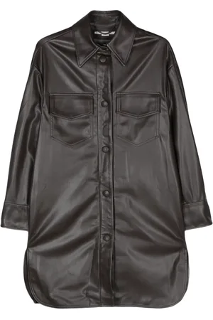 Stella McCartney Sobrecamisa de piel artificial