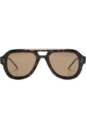Thom Browne Lentes de sol estilo piloto
