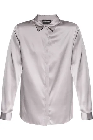 Emporio Armani Camisa de satén manga larga