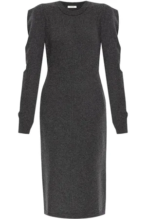 LEMAIRE Vestido midi con cuello redondo