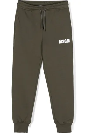 Msgm Pants con logo estampado