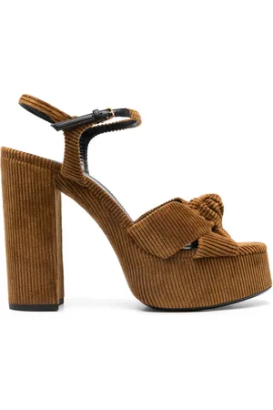 Saint Laurent Sandalias con tacón de 140mm