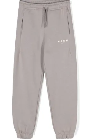 Msgm Pants con logo estampado