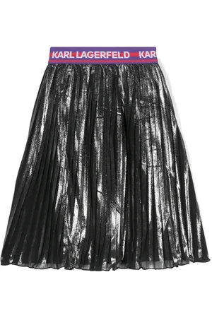 Karl Lagerfeld Falda midi con logo en la pretina