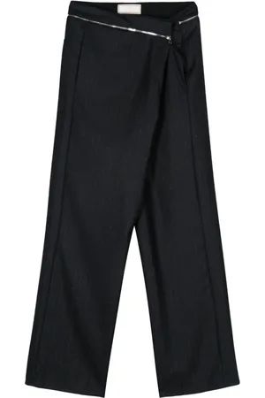 Litkovskaya Pantalones con motivo de rayas diplomáticas