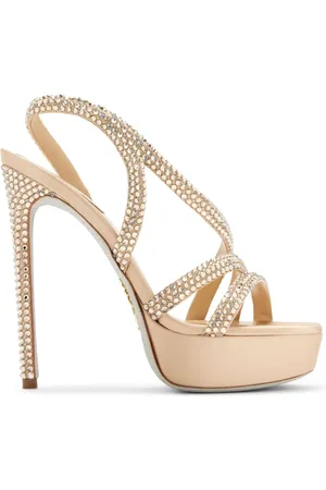 RENE CAOVILLA Sandalias Lisa con tacón 130mm