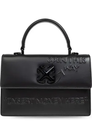 OFF-WHITE Tote con placa del logo