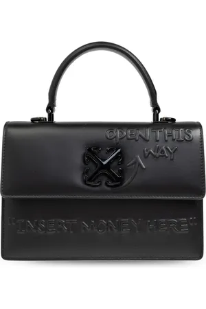 OFF-WHITE Tote con placa del logo