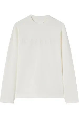 Jil Sander Playera manga larga con logo estampado