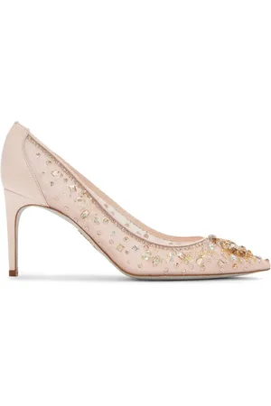 RENE CAOVILLA Zapatillas Cinderella con tacón de 80mm