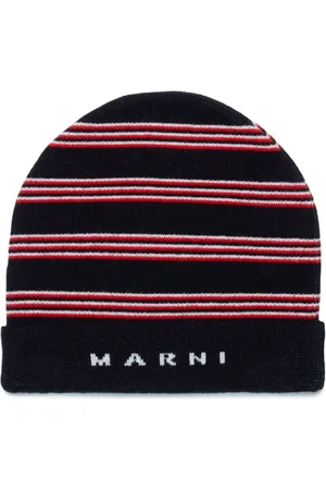Marni Gorro de tejido con motivo de rayas