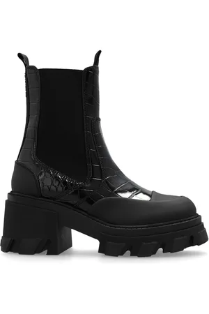Ganni Botines con efecto de piel de cocodrilo y tacón de 80mm
