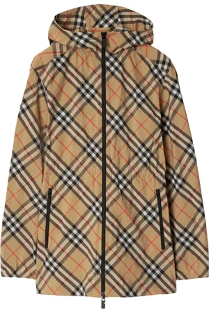 Burberry Abrigo con capucha y motivo Nova Check