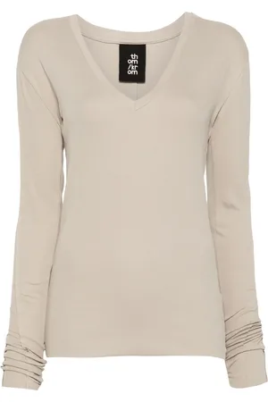 THOM KROM Playera con cuello en V