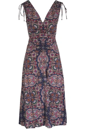 VERONICA BEARD Vestido con estampado de cachemira