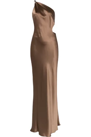 Michelle Mason Vestido de fiesta de seda asimétrico