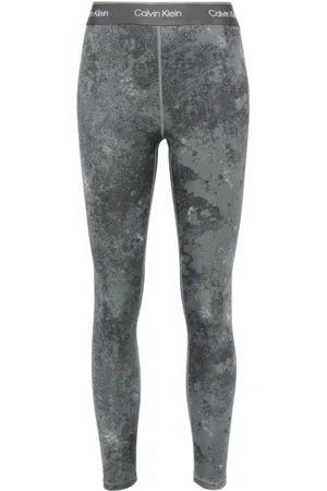 Calvin Klein Leggins deportivos con logo en la pretina